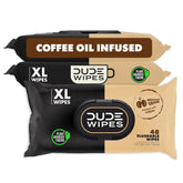 DUDE Wipes Morning Grind Adult Flushable Wipes, Coffee Scented, 144 Count