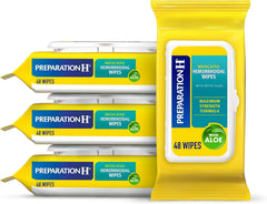 Preparation H Hemorrhoid Flushable Wipes with Witch Hazel for Skin Irritation Relief - 48 Count (Pack of 24)