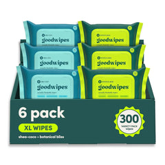 goodwipes Flushable Wipes (6 Pack) (50 Count (Pack of 6), Variety)