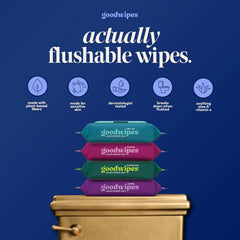 goodwipes Flushable Wipes (6 Pack) (50 Count (Pack of 6), Cedar)