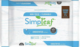 Simpleaf Flushable Wet Wipes | Eco- Friendly, Paraben & Alcohol Free | Hypoallergenic & Safe for Sensitive Skin | Unscented Soothing Aloe Vera Formula (50 Count) 1 pack