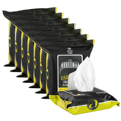 The Nobleman Charcoal Purifying & Detoxifying Face + Body Cleansing Wipes