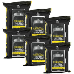 The Nobleman Cleansing Wipes 6 Pack (180 ct., Charcoal)