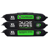 DUDE Wipes Herbal Relief Adult Flushable Wet Wipes, Witch Hazel, 144 Count