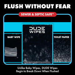 DUDE Wipes Poopsicle Adult Flushable Wet Wipes, Ice Pop Scented, 144 Count