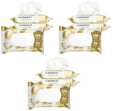 The Honest Company Flushable Wipes for Sensitive Skin, Hypoallergenic, Fragrance-Free, Gilded Wings Design, 126 Count (Pack of 3)