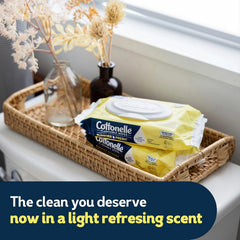 Cottonelle Summer Fresh Scented Flushable Wipes, 8 Packs, 42 Wipes per Pack