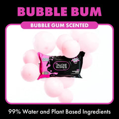 LiL' DUDE Wipes Flushable Potty Training Water Wipes, Bubble Bum, 84 Count