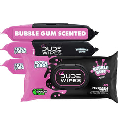 LiL' DUDE Wipes Flushable Potty Training Water Wipes, Bubble Bum, 168 Count