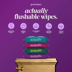goodwipes Flushable Wipes (6 Pack) (50 Count (Pack of 6), Lavender)