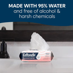 Cottonelle Fragrance Free Flushable Wipes, 8 Packs, 42 Wipes per Pack