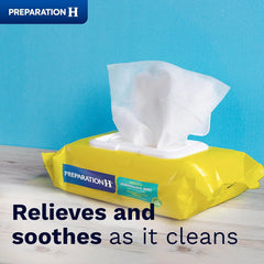 Preparation H Hemorrhoid Flushable Wipes with Witch Hazel for Skin Irritation Relief - 48 Count (Pack of 24)