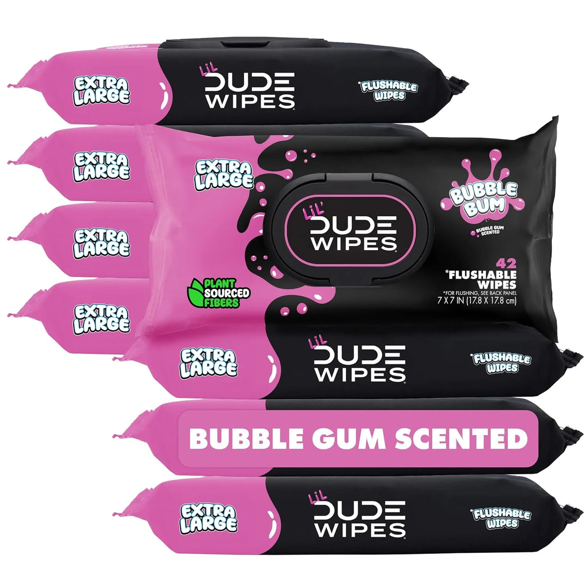 LiL' DUDE Wipes Flushable Potty Training Water Wipes, Bubble Bum, 336 Count