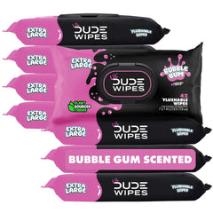 LiL' DUDE Wipes Flushable Potty Training Water Wipes, Bubble Bum, 336 Count