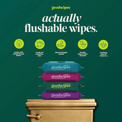 goodwipes Flushable Wipes (6 Pack) (50 Count (Pack of 6), Botanical Bliss)