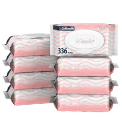Cottonelle Fragrance Free Flushable Wipes, 8 Packs, 42 Wipes per Pack