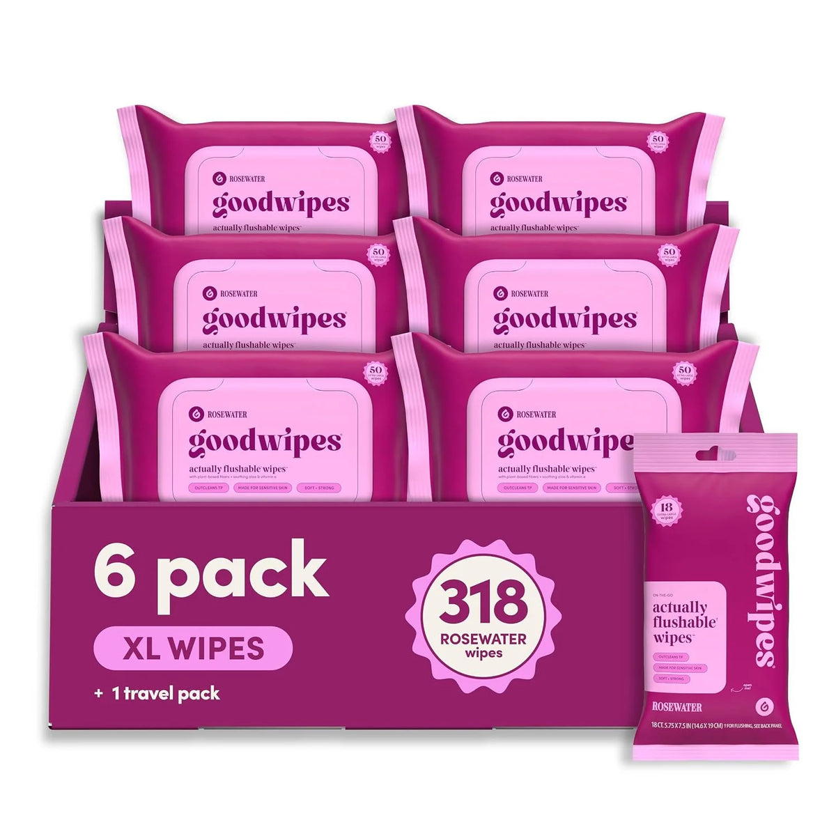 goodwipes Flushable Wipes (6 Pack)