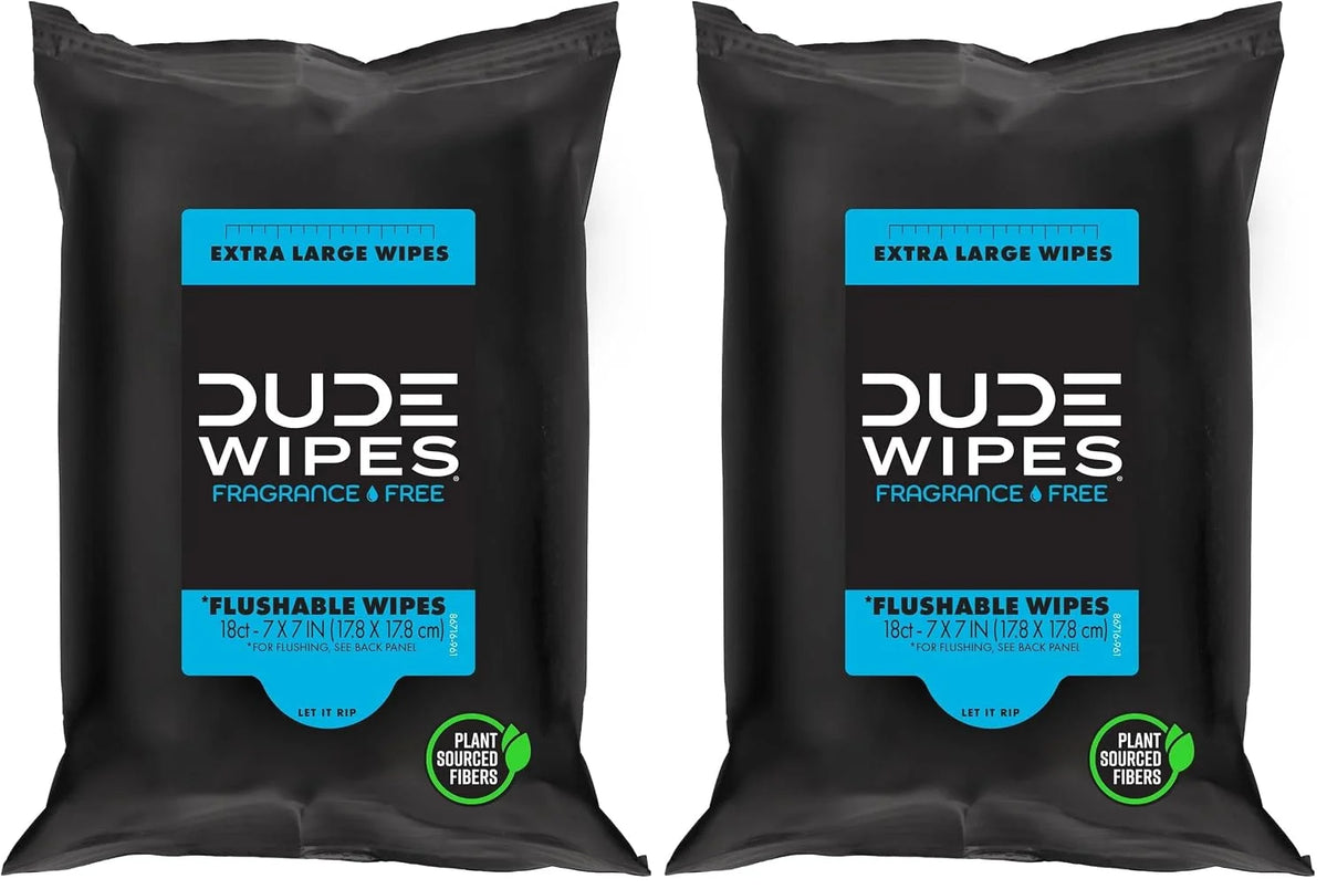 DUDE Wipes 18ct,(1) (Pack of 2)