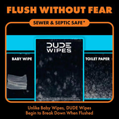 DUDE Wipes Dumpkin Spice Adult Flushable Wipes, Pumpkin Scented, 144 Count