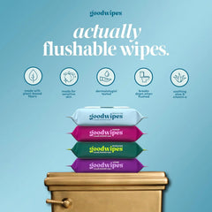 goodwipes Flushable Wipes (6 Pack) (50 Count (Pack of 6), Fragrance-Free)