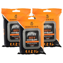 Men's Deodorant Wipes with Aloe Vera - 3 Pack - (75ct)