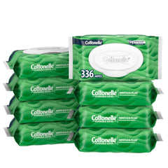 Cottonelle GentlePlus Flushable Wipes, 8 Packs, 42 Wipes per Pack