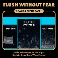 DUDE Wipes Morning Grind Adult Flushable Wipes, Coffee Scented, 288 Count