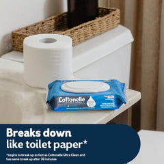 Cottonelle Fresh Care Flushable Wipes, 4 Packs, 42 Wipes per Pack