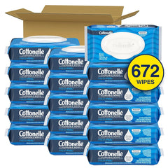 Cottonelle Fresh Feel Flushable Wipes, 16 Packs, 42 Wipes per Pack